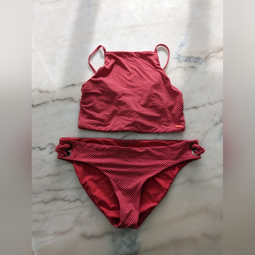 Roxy Beach Classics Crop Top Bikini Top & Bottom